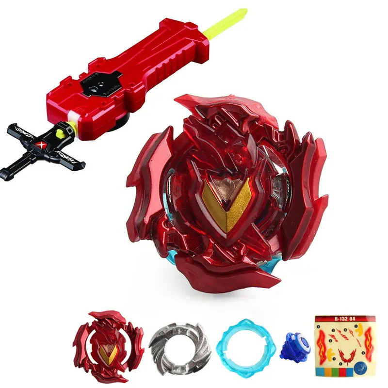 

B-X TOUPIE BURST BEYBLADE SPINNING TOP Fafnir Z B132 Bloody Longinus.3.p With Launcher