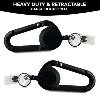 Ausweis Schlüsselanhänger Lanyard Clip Schlüsselanhänger Retractable Pull Namensschild Recoil Badge Gürtel Seilhalter Heavy Duty Schlüsselanhänger Schlüsselanhänger