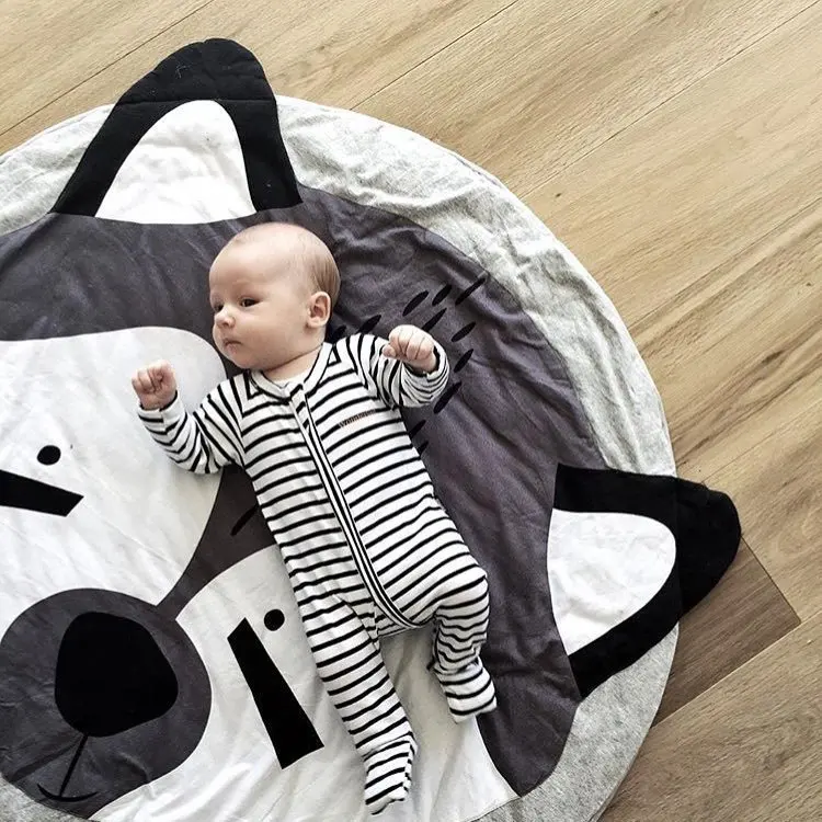 

Animal Fox Play Mat Baby Newborn Infant Crawling Blanket Cotton Round Floor Carpet Rugs Kids Room Nursery Kids Room Decoration