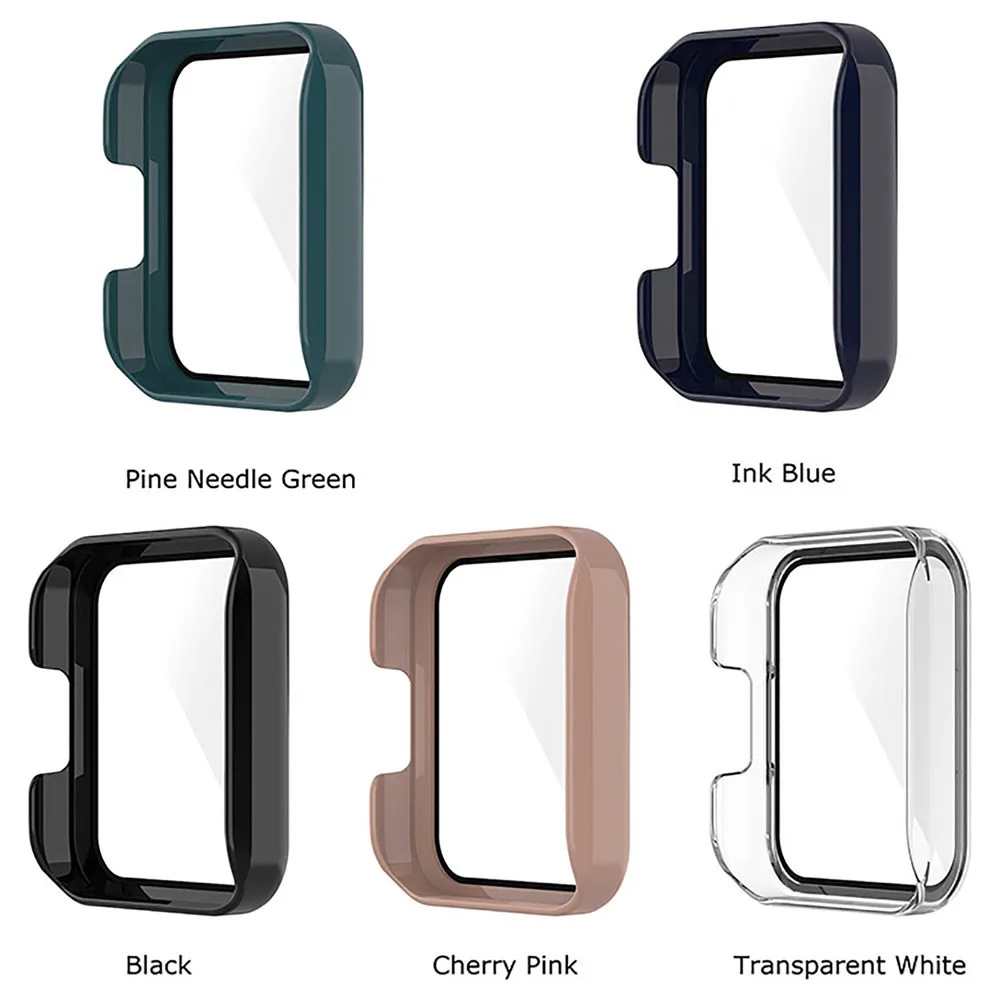 Funda protectora de reloj, carcasa de película de vidrio templado de PC integrada, piezas para Redmi Watch2
