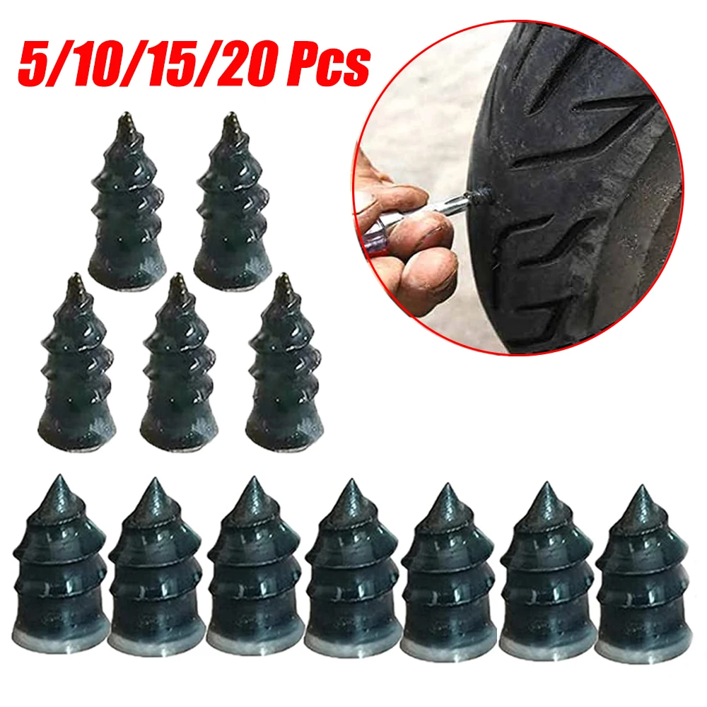 Vacuum Tyre Repair Nail Set Kit for Wheels Car Motorcycle Scooter Rubber Tubeless Tire Repair Tool A4 Glue Free Repair Tire Nail