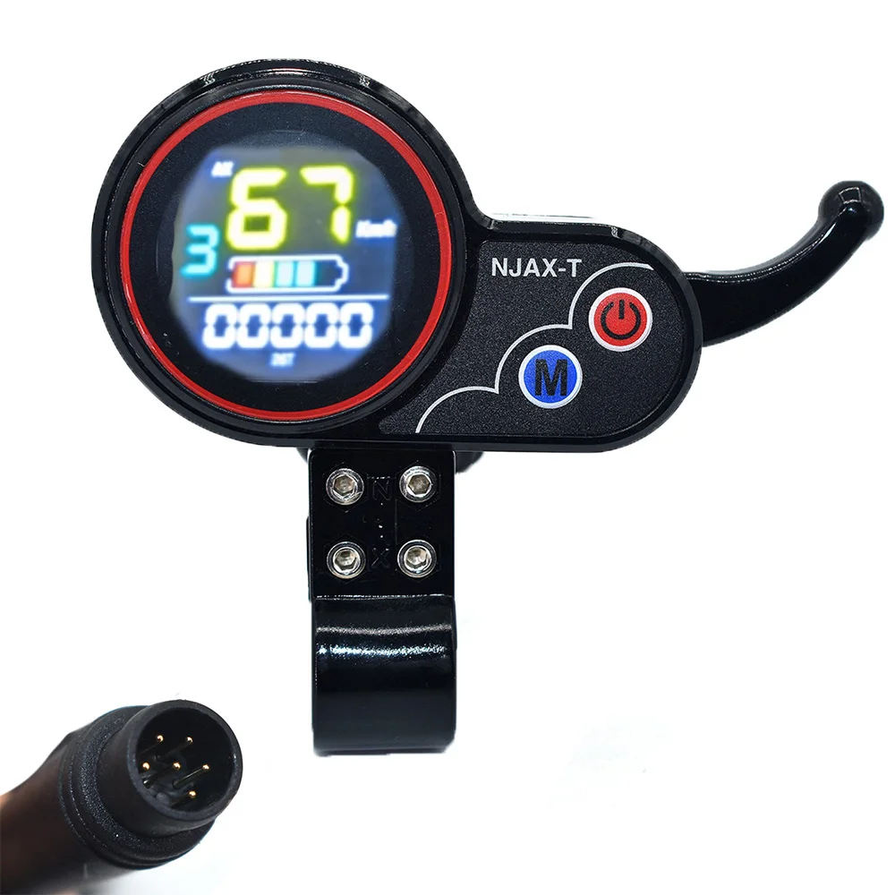 New NJAX Intelligent Brushless Controller and LCD Acceleration Instrument for Electric Scooter E-Bike 36V / 48V Universal