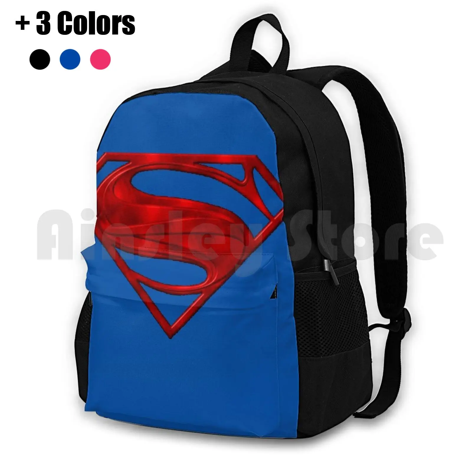 Superhero Outdoor Hiking Backpack Riding Climbing Sports Bag Superhero Superheroes Hero Kids Cartoon Cartoons Cartoon Teen Logo