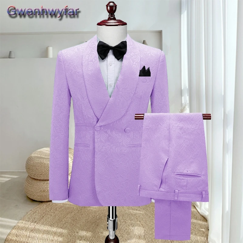 Gwenhwyfar 2025 Man Pants Set,Custom Made Shawl Lapel Solid Elegant Wedding Party Suite For Men,Three Pieces Set Groom Tuxedos