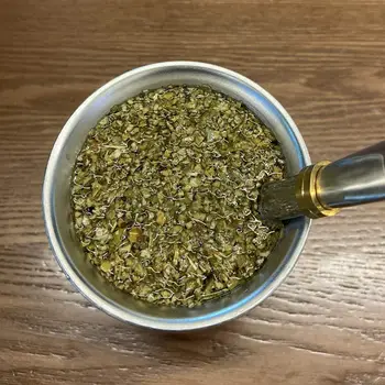 UPORS hrnek na Yerba Maté z nerezové oceli 304 s dvojitou stěnou, objem 8 oz, argentinská tykev Yerba Maté s bombillami a čisticím kartáčkem 8 nejlepší prodej Pohár Yerba Maté - №1