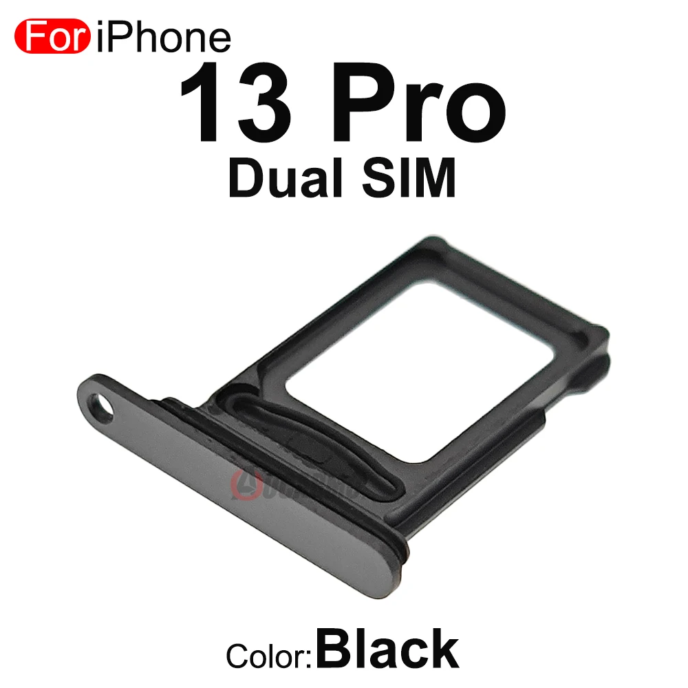 Black Silver Gold Blue Sim Card For iPhone 13 Pro 13Pro Single & Dual SIM Tray Slot Holder Replacement Part