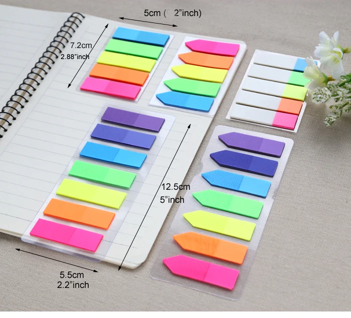 1PC Fluorescence Color Memo Pad Sticky Notes Stationery Book Marker Index Office Memos School Kids Supplies (ss-1478)