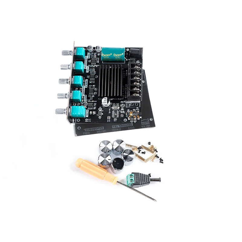 T21ซับวูฟเฟอร์เครื่องขยายเสียง50WX2 + 100W 2.1 Channel Audio Stereo Amplifier Bass AMP AUX 12V 24V