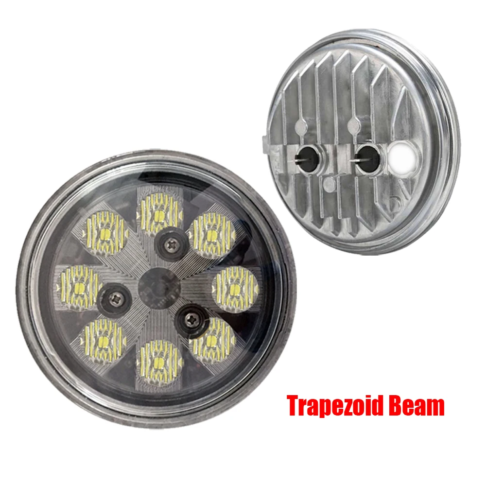 Par36 24W avion LED atterrissage et Taxi lumière trapézoïdale/inondation/faisceau de tache 12V 24V Led faisceau scellé pour tracteur New Holland x1pc