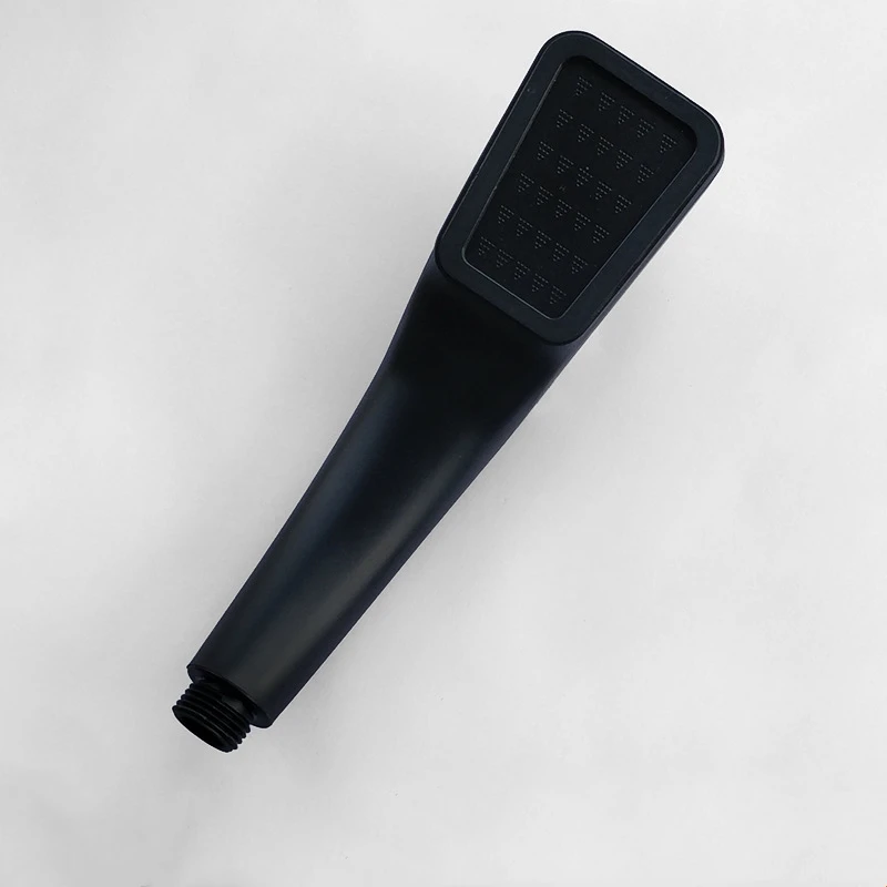 1pc Matte Black Shower Head Hand Held Showerhead Adjustable Nozzle Function Rainfall High Pressure Water Saving Shower Head
