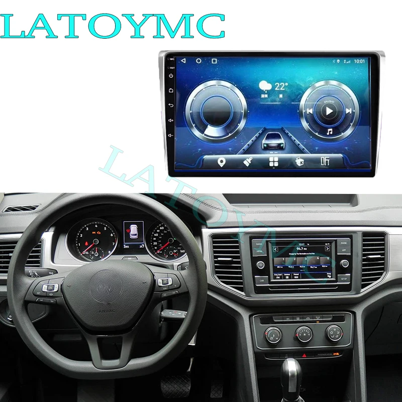 

Автомобильный мультимедийный плеер NAVI для Volkswagen VW Atlas Teramont 2017 ~ 2021 CarPlay 360 вид с птицы вокруг GPS-навигации
