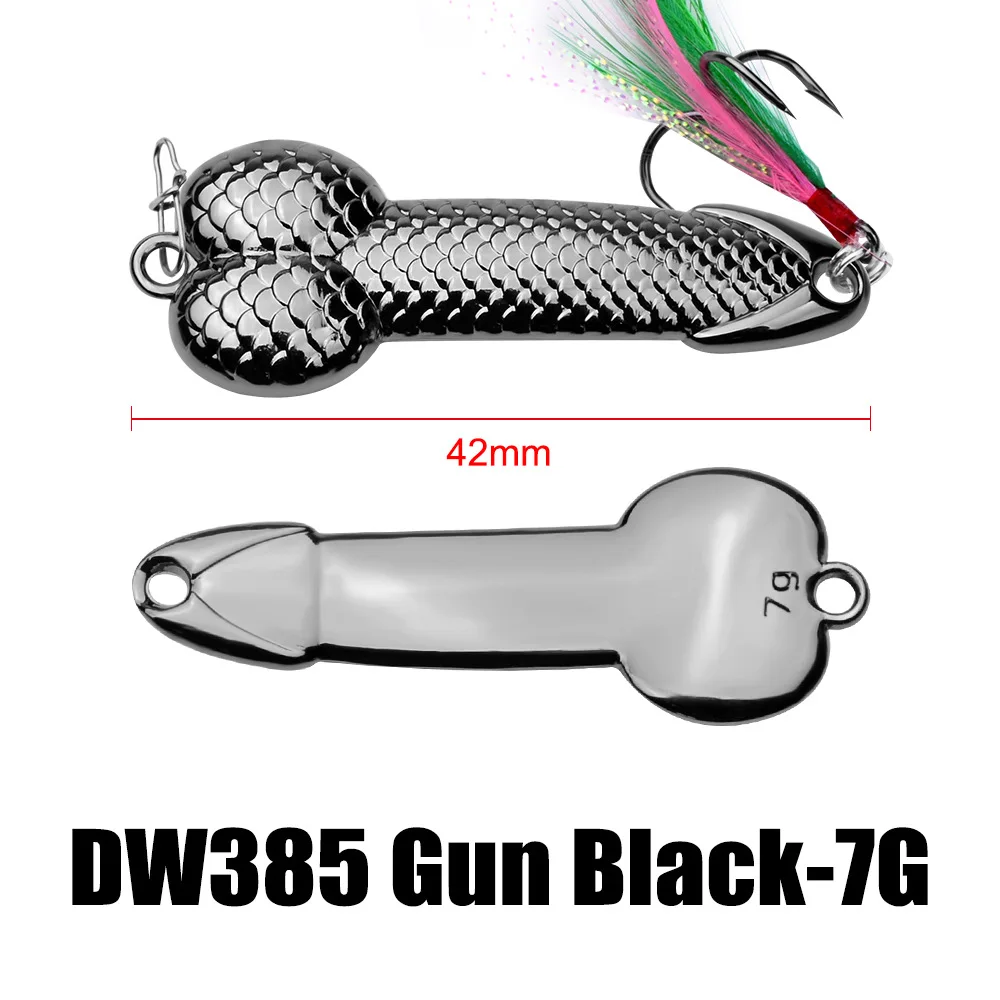 3g-36g Penis Löffel Pailletten Köder Minnow Harte VIB Klinge Köder Penis Köder Swimbait Crankbait Spinner Bass mit Drillinge – Detail 8