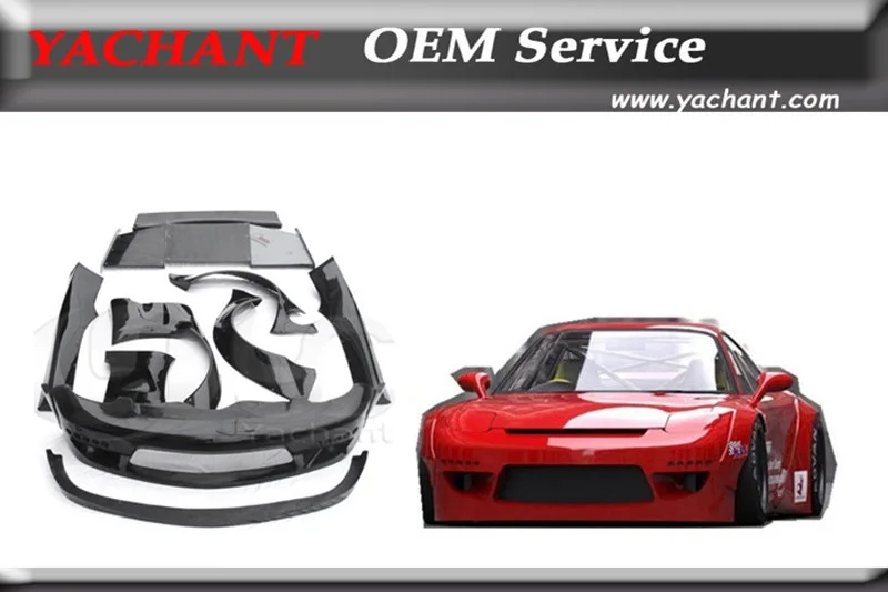 

Car-Styling Fiber Glass FRP Bodykits Fit For 92-97 RX7 FD3S RB V2 Style Wide Body Kit Bumper Fender Spoiler Diffuser