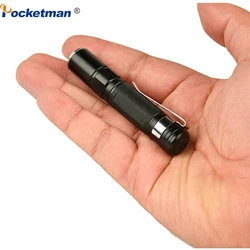 Pocketman-Mini lampe de poche à piles AAA, stylo étanche