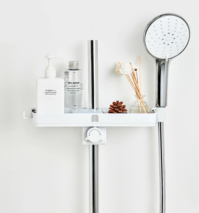 Dabai Tragbare Badezimmer Duschen Lagerung Rack Handtuch Hängen Regal Hängen Lagerung Rack DIY Organisation Mit Haken