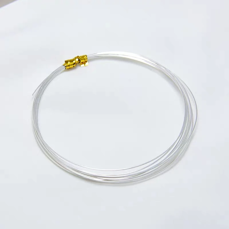 1meter 0.1-0.5mm 999 Sterling Silver wire metel thread silver string silver line for Necklace Bracelet Earring making