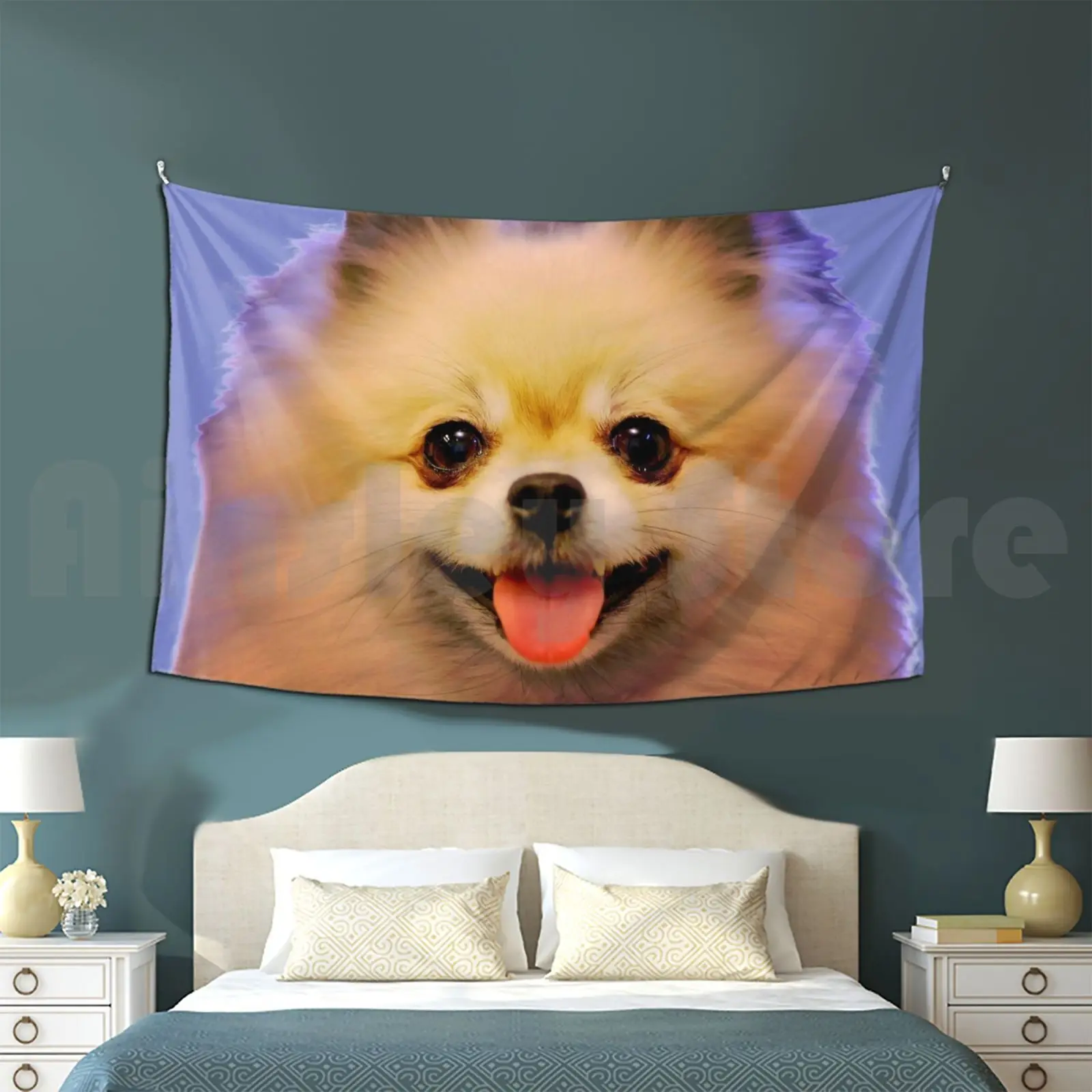 

Pomeranian Cutesy Face Customized Tapestry Dog Doggy Puppy Pomeranian Pomeranian Puppy Cute Puppies