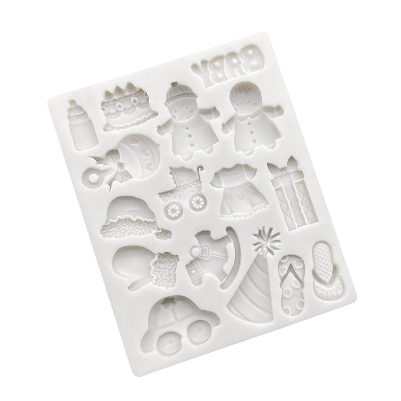 BABY Silicone Sugarcraft Mold Resin Tools Cupcake Baking Mould Fondant Cake Decorating Tools