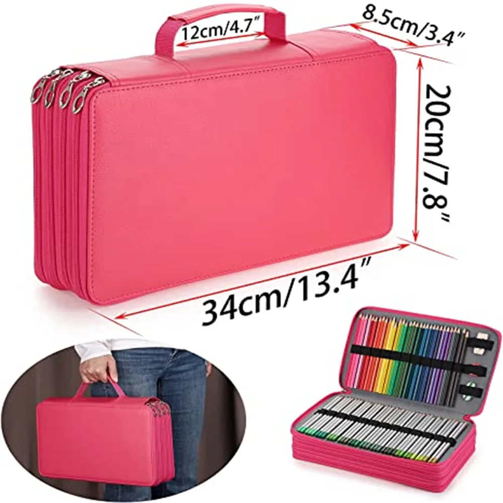 Imagem -02 - Estojo para Lápis Fofo para Meninas Bolsa de Caneta de Grande Capacidade Papelaria Bolsa Penal Material Escolar e de Escritório 300 Slots