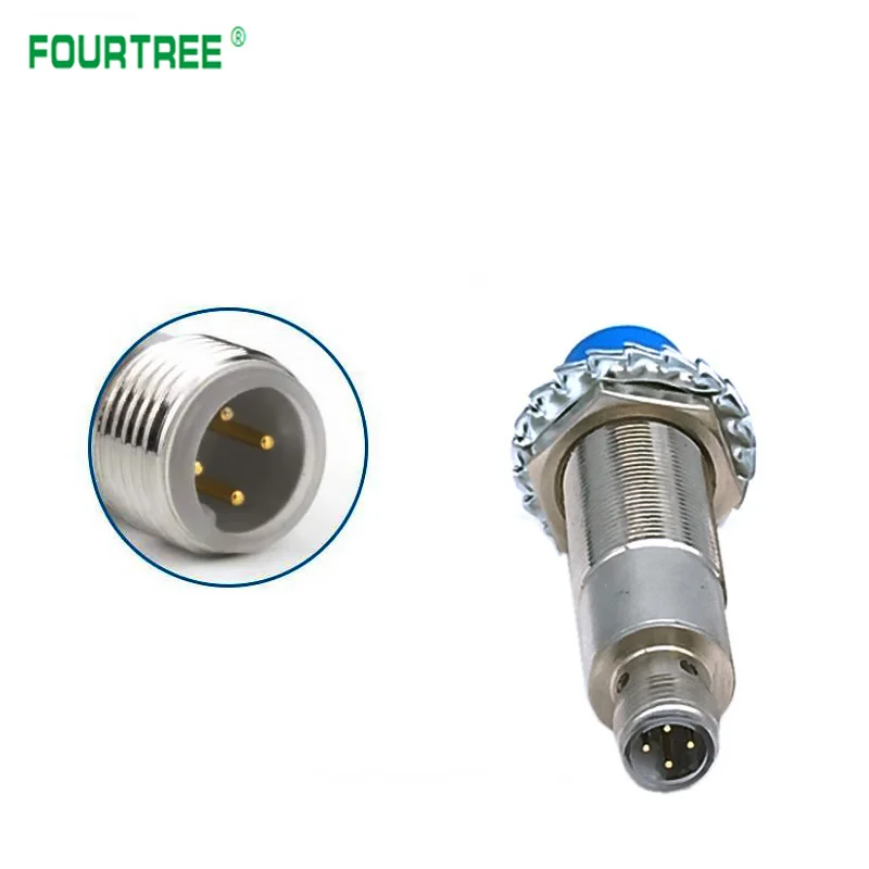 M18 Plug-in Proximity Sensor Metal Inductive Approach Switch With 4 Cores Air Plug Detect Distance 5mm 8mm PNP/NPN NO NC