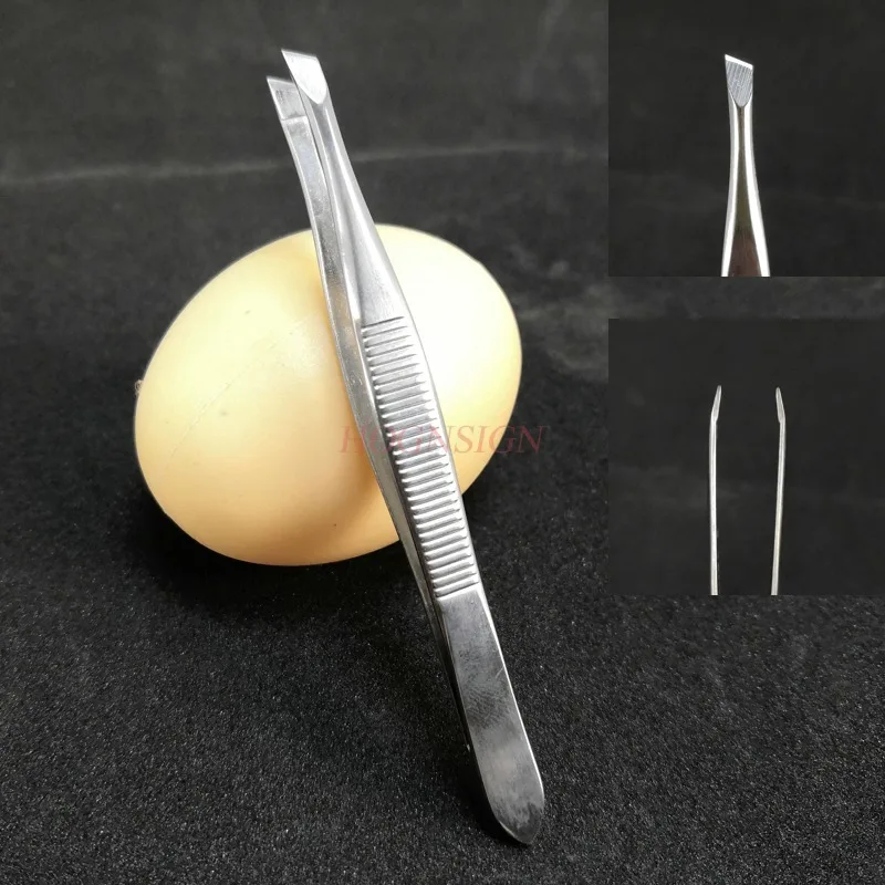 round tweezers Round Tip Eyebrow Tweezer tweezers Professional Female Hair Remover Clip Facial Makeup Tool False Eyelashes