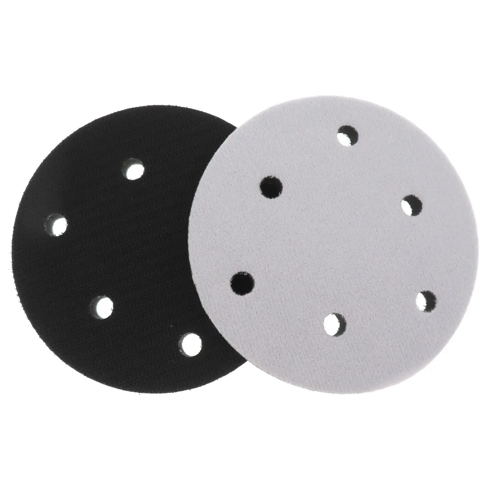 Almohadilla de interfaz de esponja de 5 pulgadas, almohadilla de pulido de 125mm para lijadora, almohadilla de respaldo, herramientas abrasivas, accesorios de protección, gancho y bucle