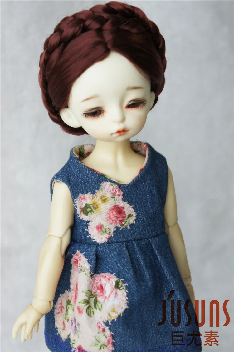 Peruca sintética de Mohair BJD, YOSD, MSD, SD, DOD, Tymoshenk Character Doll Hair, JD101, 1/6, 1/4, 1/3, 6-7 ", 7-8", 8-9"