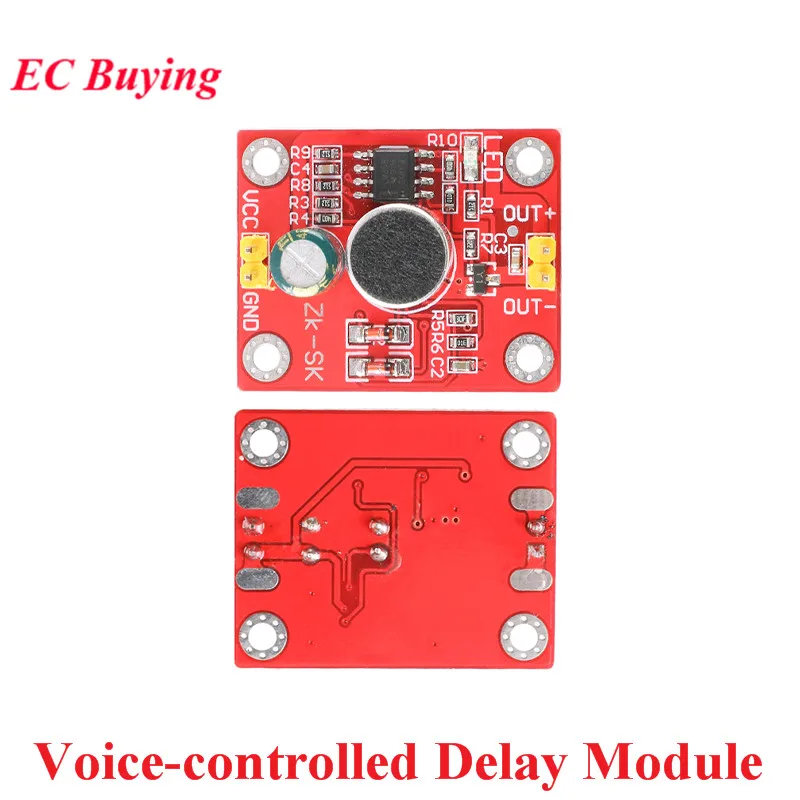 Voice Control Delay Switch Module Sound Activated Controlled DC 3-9V Light Sound Voice Sensor Intelligent Auto On Off Switch