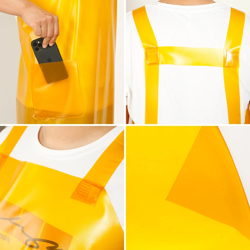 Rubber Work Apron Waterproof Oil-Proof Men\'s Overall Smock Adult Home Kitchen Women Restaurant Wear-Resistant Thick Pinafore