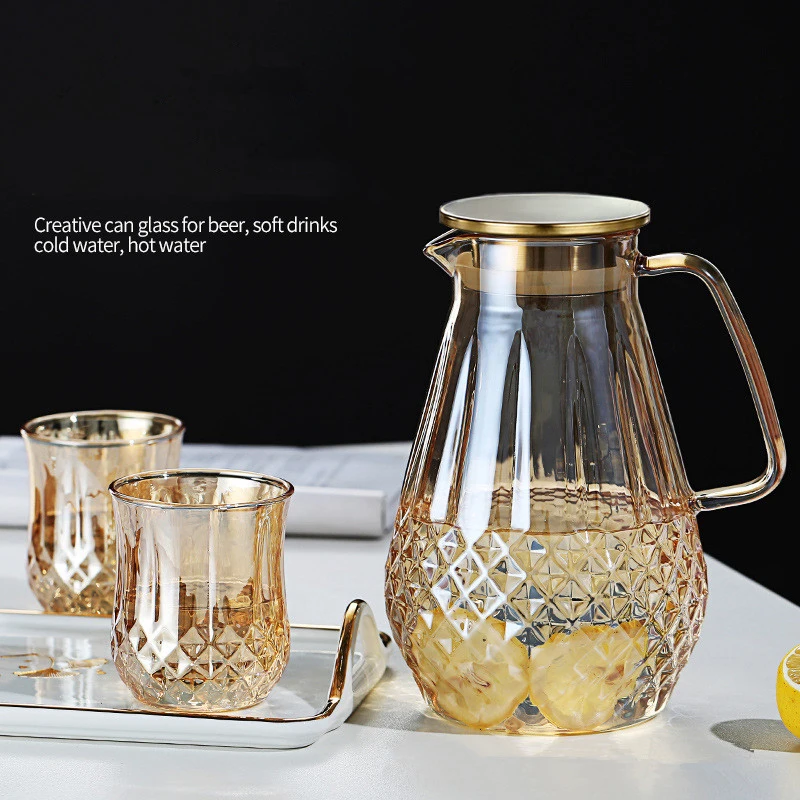 

Northern Europe heat-resistant glass teapot,High capacity thickened glass，Can be heated，High-quality home tea set, coffee pot