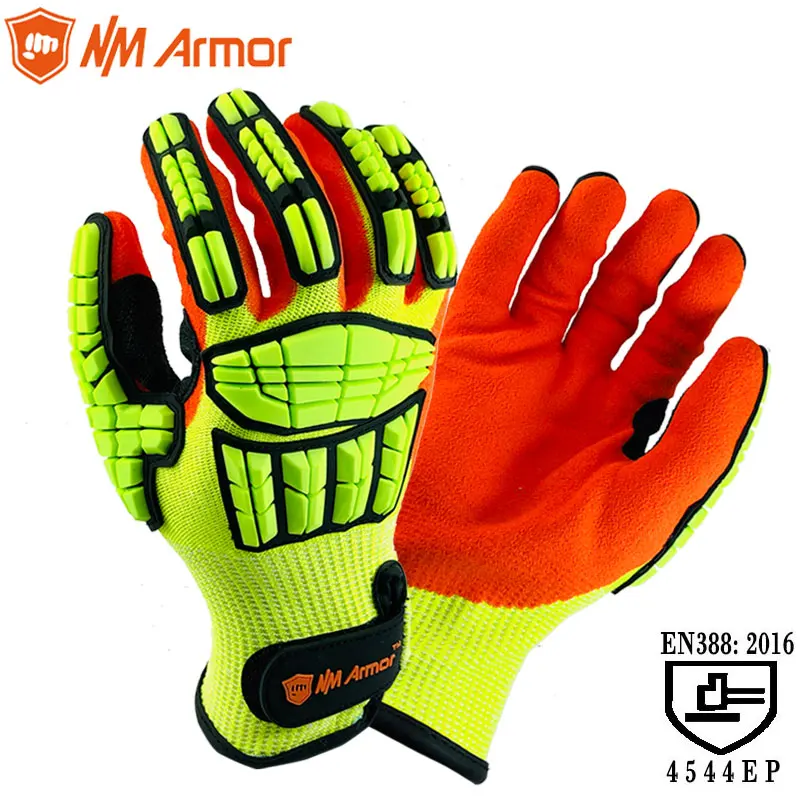 Anti Vibration Mechanic Safety Work Glove Cut Resistant Safety Multi-Task Working Gloves