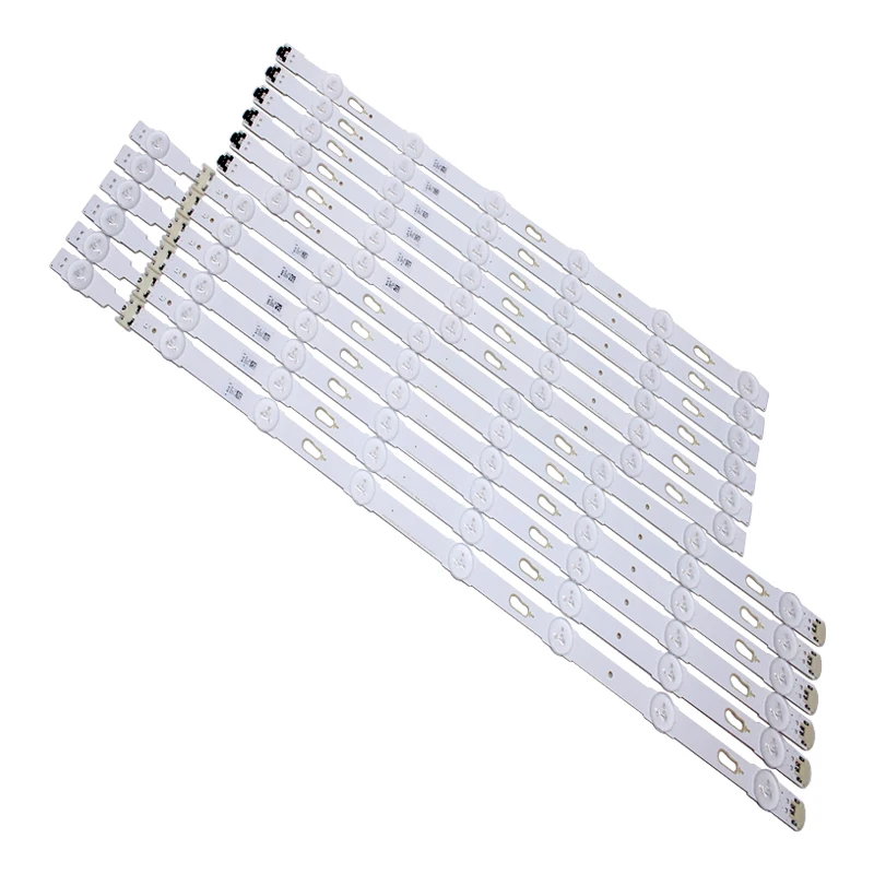 Tira de retroiluminação LED para Samsung, UE55JU7500, UE55JU6740, UE55JU6742, UE55JU6745, UE55JU7000, UE55KU6000, UE55KU6100, UE55KU6070, 12 unidades