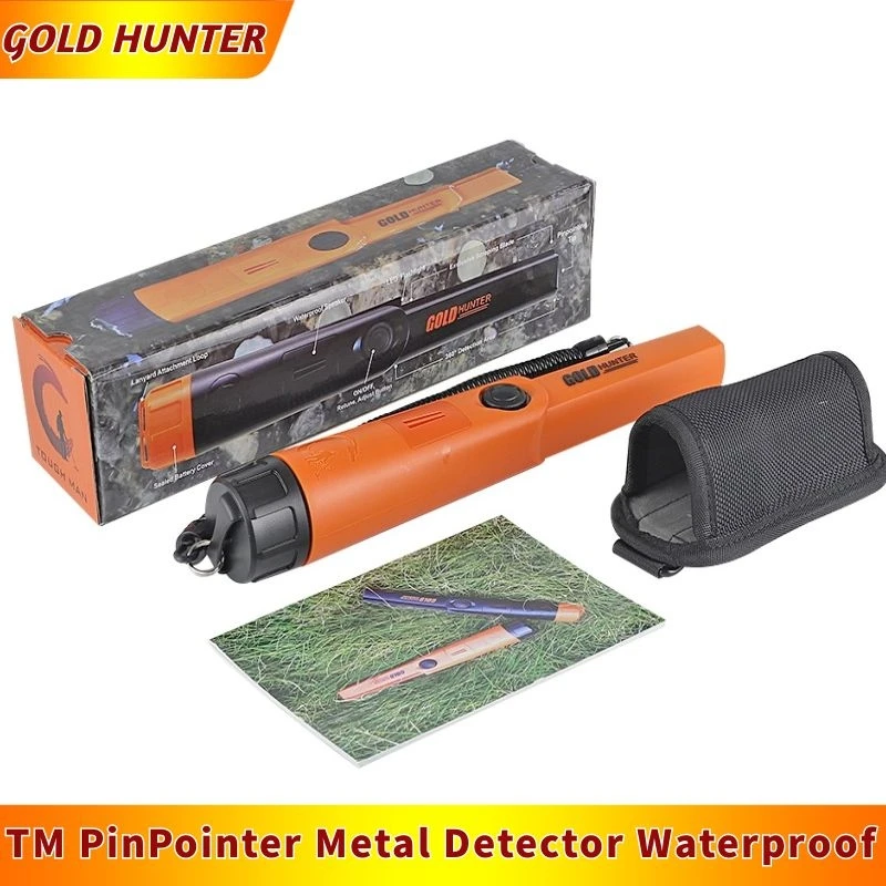 Gold Hunter TM Waterproof Pinpointer Metal Detector Underground Gold Metal Detector Pinpointer with Holster