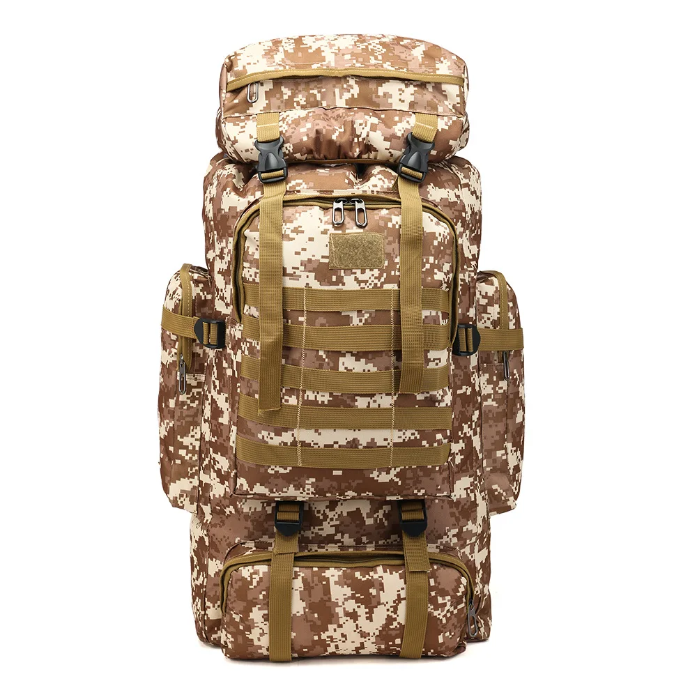Large Capacity Tactical Military Backpack, Army Bag, Outdoor Hiking Camping Backpack, Molle Travel Bag, 70L