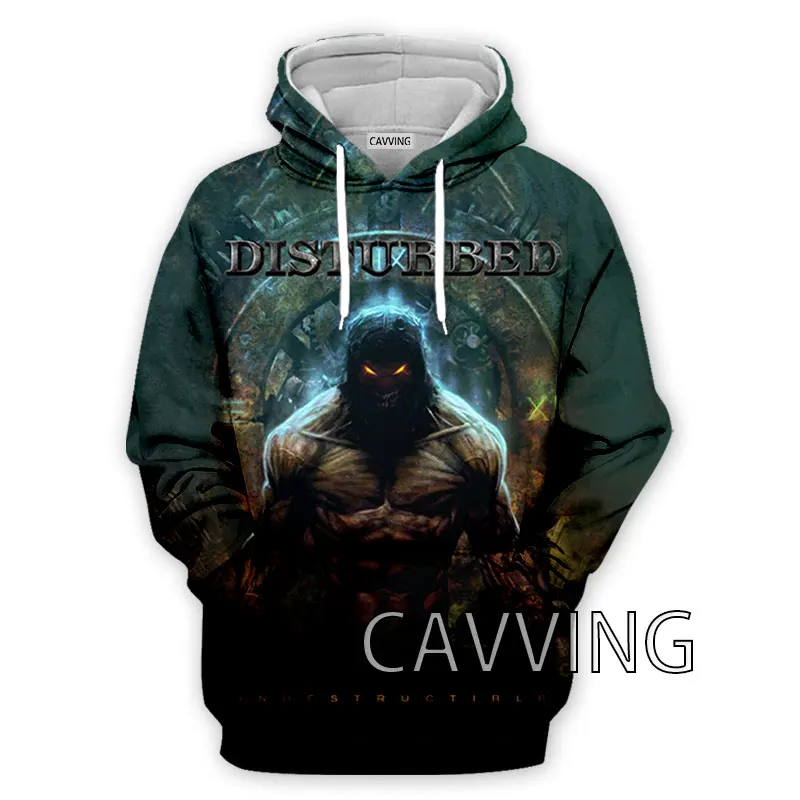 CAVVING 3D Printed  Disturbed  Rock Band  Hoodies Hooded Sweatshirts Harajuku Hoodie Sweatshirts Tops Clothing for Women/men