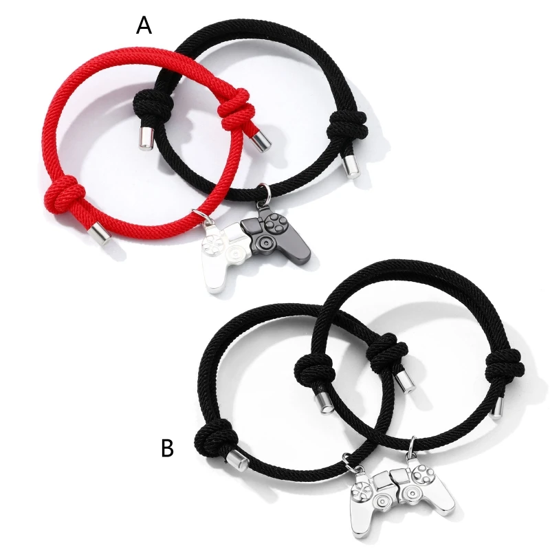 Gamepad Bracelets Unique Design Game Player Bracelet Set Best Friend Bracelets Magnetic Couple Bracelet Friendship Bracelet Set