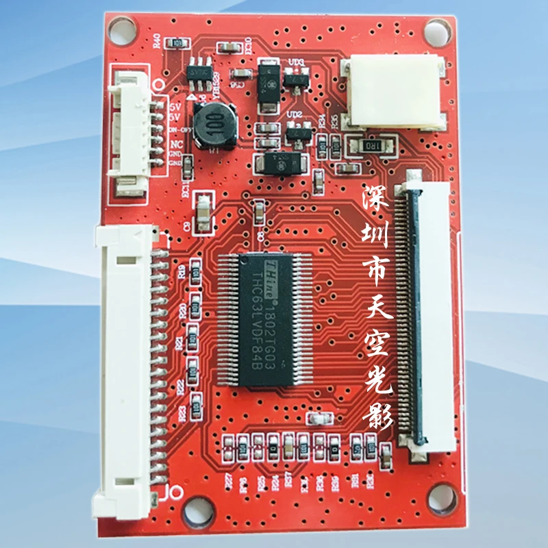 Pantalla LCD TTL50Pin de 7 pulgadas, 8 pulgadas, 9 pulgadas, a LVDS, placa controladora de transferencia de señal, DF14-20P, un solo 8 bits
