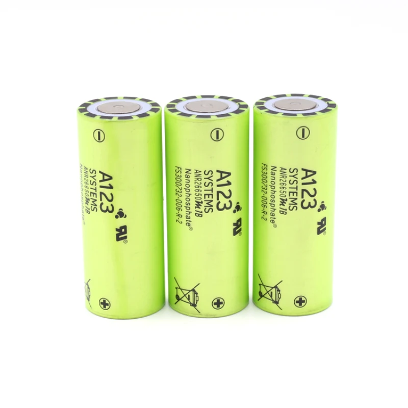 4pcs Original USA A123 26650 Battery ANR26650M1B 3.2V 2500mah 30C 70A rechargeable Lithium iron phosphate power Batteries