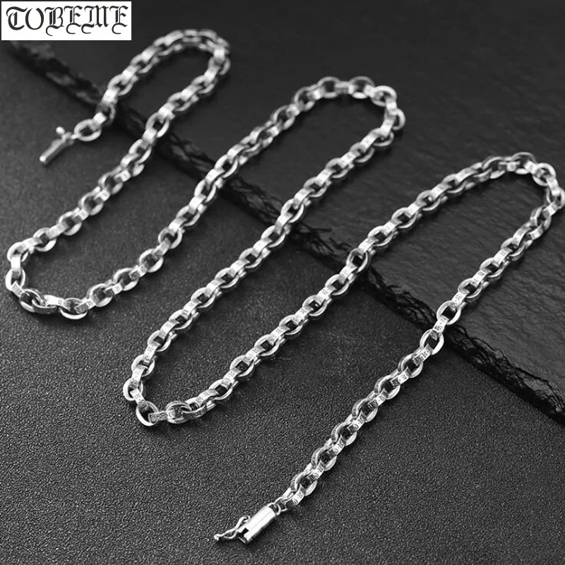 

100% 925 Silver Tibetan Six Words Necklace Buddhist OM Mani Necklace 925 Sterling Tibetan Necklace Good Luck Jewelry