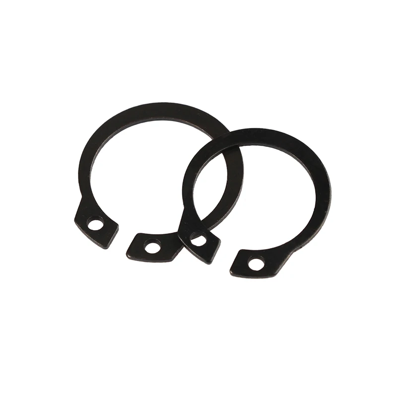 200Pcs C-clip Washers M6 M8 M10 M12 M14 M16 M18 M20 Internal External Retaining Circlips Snap Retaining Ring Carbon Steel Kit