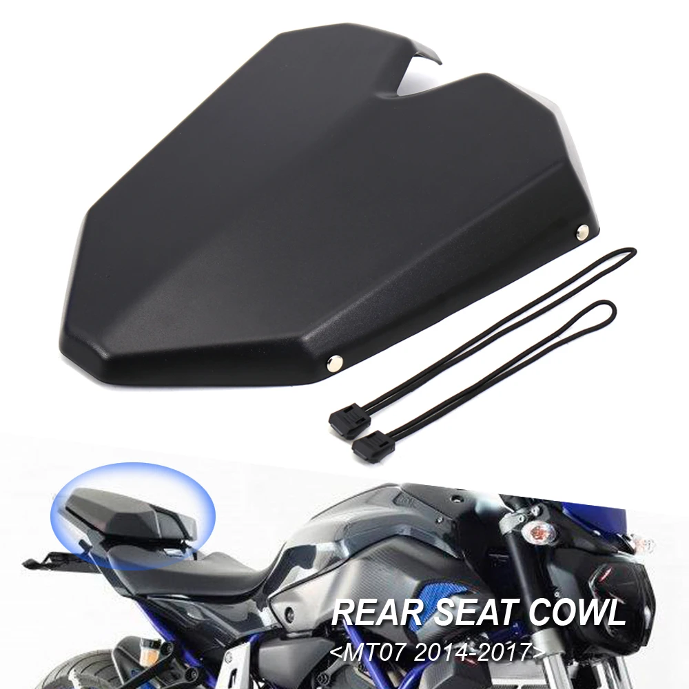 

2014 2015 2016 2017 Motorcycle Pillion Rear Seat Cover Cowl Solo Seat Cowl Rear Fairing For Yamaha MT07 FZ07 MT 07 FZ 07