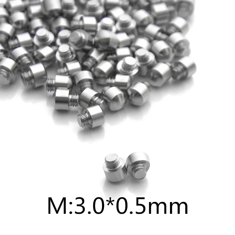 50pcs/Lot Stainless Steel Bumpers For Hair Scissors M3.0*0.5MM/2.5*0.5MM Silencer Stopper Parts Professional Accessories