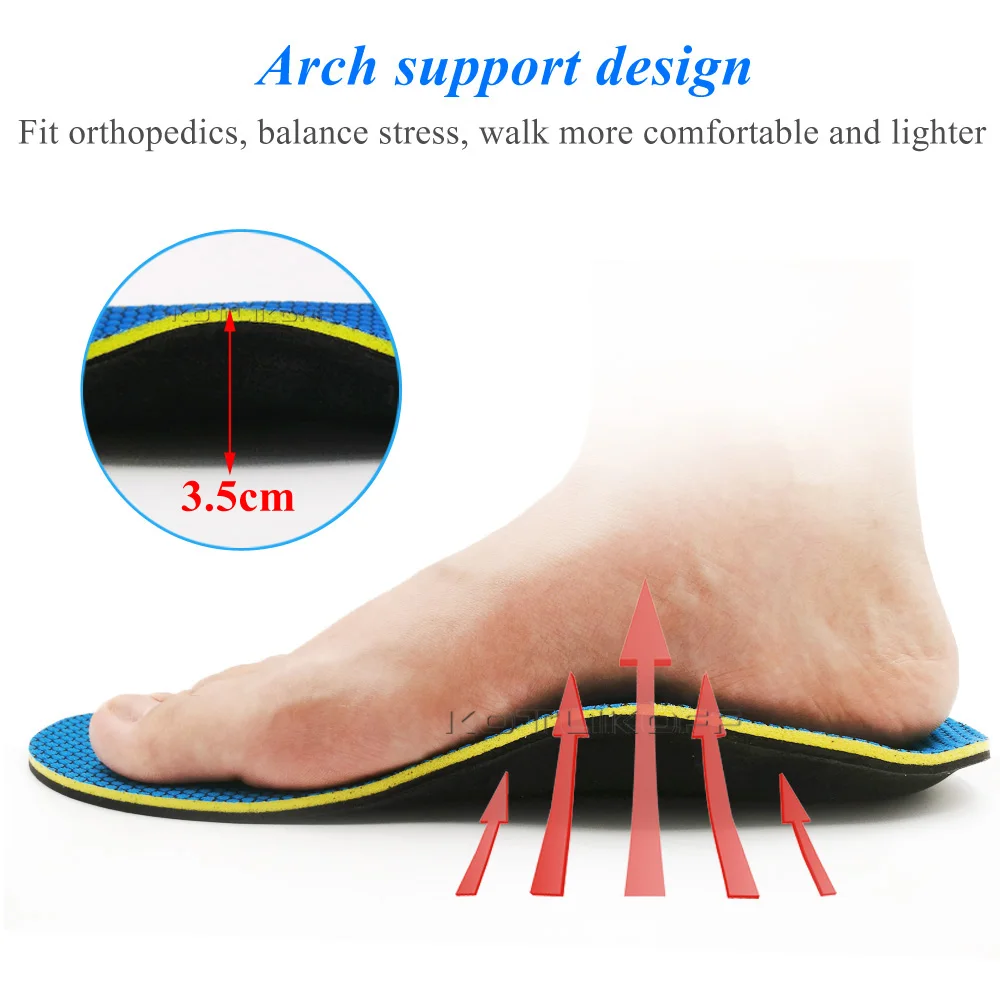 Orthotic Insole For Severe Flat Feet Arch Support Orthopedic Shoes Sole Insoles For Feet Relief Heel Pain Plantar Fasciitis Pads