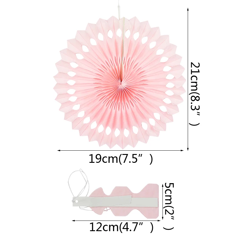 5 sztuk 20cm 25cm 30cm kolorowe wentylatory bibułka ślubne dekoracje wiszące wycinane koła papieru na nowy rok materiały urodzinowe