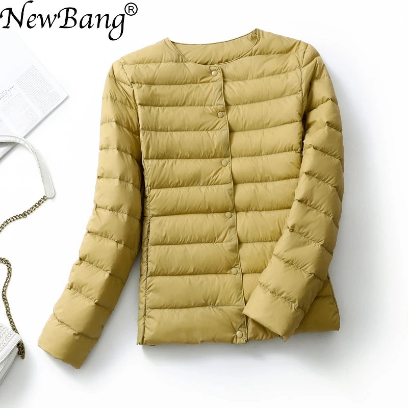 NewBang-Parka ultraligera de plumón de pato para mujer, abrigo ligero de tela mate, cortavientos cálido, chaquetas de plumón, abrigos grandes