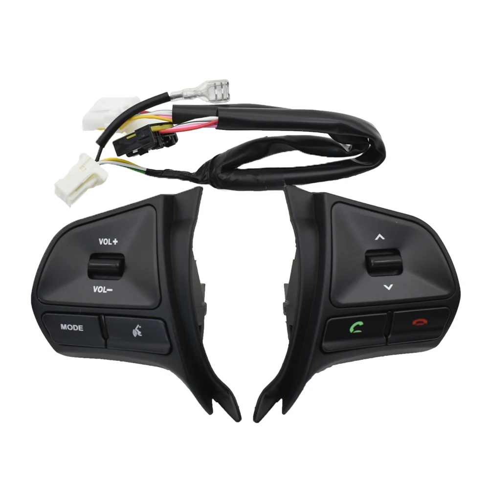 Steering Wheel Audio Volume Music Control Button For KIA RIO K2 2011 2012 2013 2014 Switch Telephone Sound With Backlight