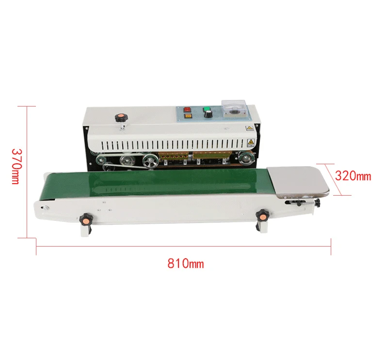 Máquina automática contínua de selagem de filme FR-900, seladora de borda de saco de folha de alumínio, máquina de embalagem de alimentos 220v/110v 850w 1 peça