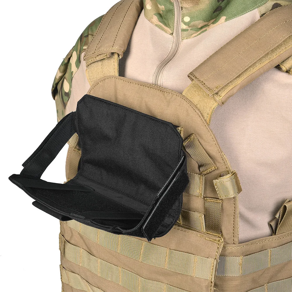 Tactical Admin Phone Pouch Smartphone Case Holder MOLLE Plate Carrier Vest Front Panel Belt Stiky Pack Paintball Accessories