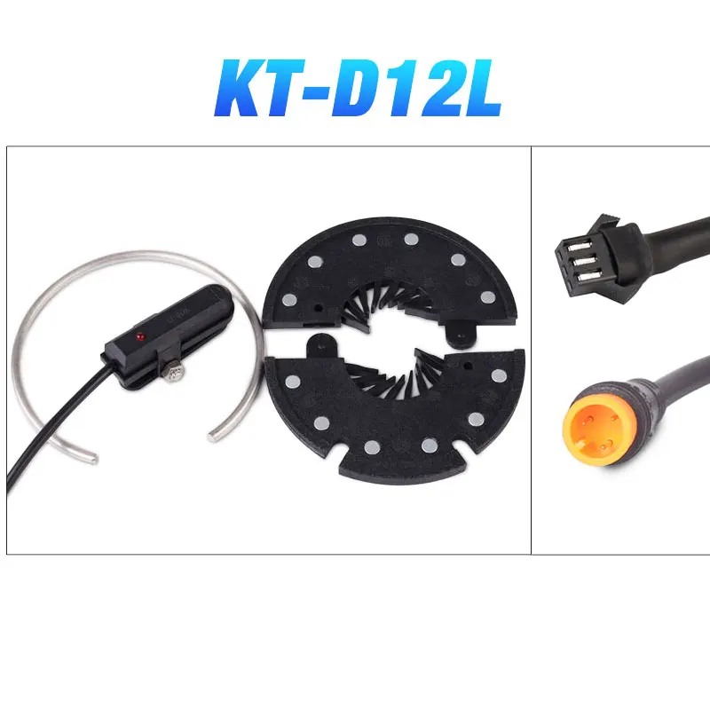 ChamRider-KT PAS Pedal Assist Sensor Waterproof Connector Dual Hall Sensors12 Signals V12L D12L, BZ-4 8, BZ-10C Julet, 6 Magnets