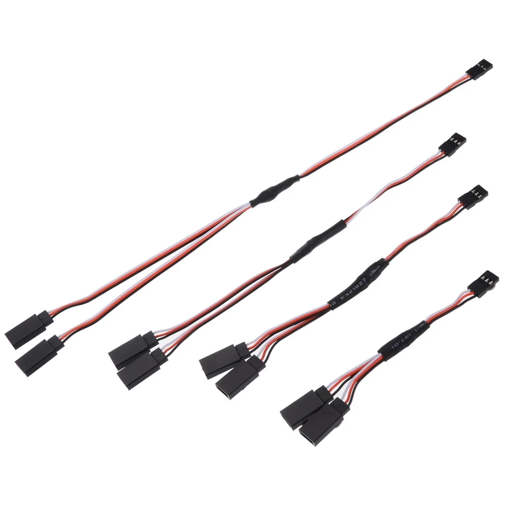 5pcs/lot 100/150/200/300/500mm Servo Extension Cord Wire Cable Y Extension Cord Wire Lead JR Futaba for RC Car Helicopter Servo